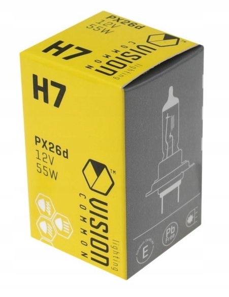 Żarówka Vision H7 12V 55W Homologacja E4