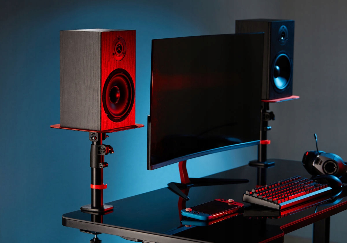 BIURKOWE STATYWY POD GŁOŚNIKI MONITORY 15kg para Marka Mozos