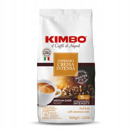 Levně Kimbo Crema Intensa Espresso Káva zrnková