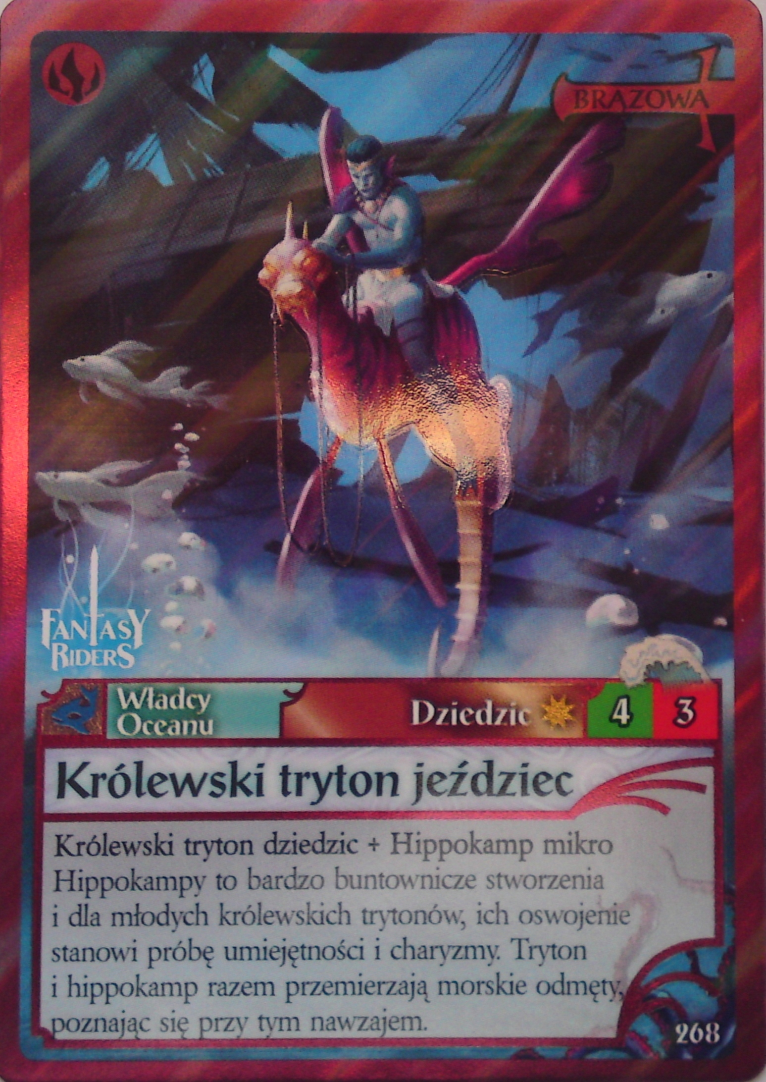 Fantasy Riders Władcy Oceanu Królewski tryton jeździec Dziedzic 268