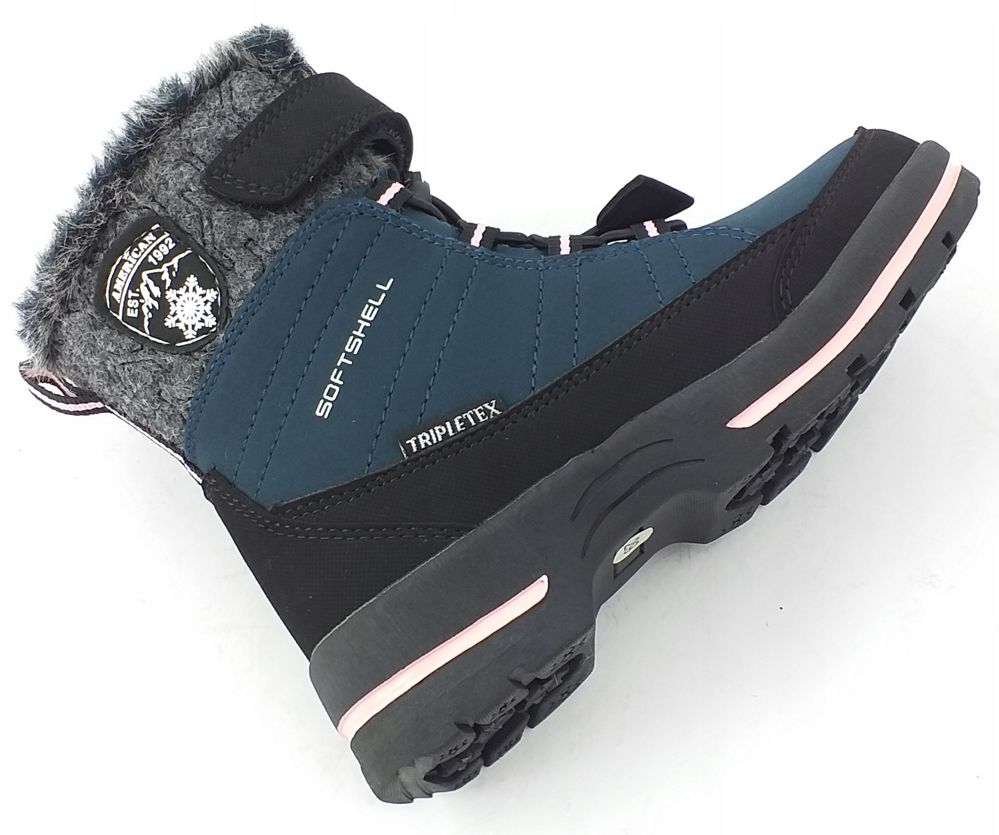 ŚNIEGOWCE GRANATOWE OCIEPLANE AMERICAN CLUB SN40/23 ZIMOWE DZIEWCZĘCE 29 Materiał inny materiał