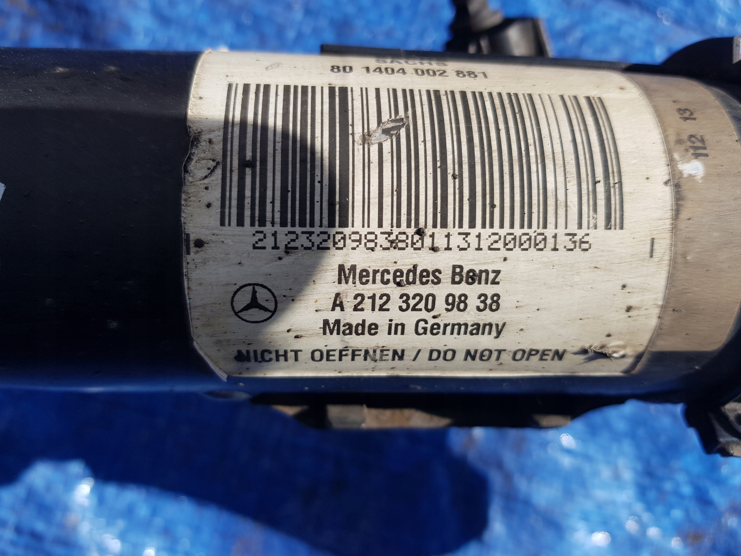 shock absorber front MCPERSON left right MERCEDES W212