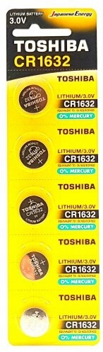 BATERIA LITOWA TOSHIBA CR1632 CR DL 1632 3V 5 szt