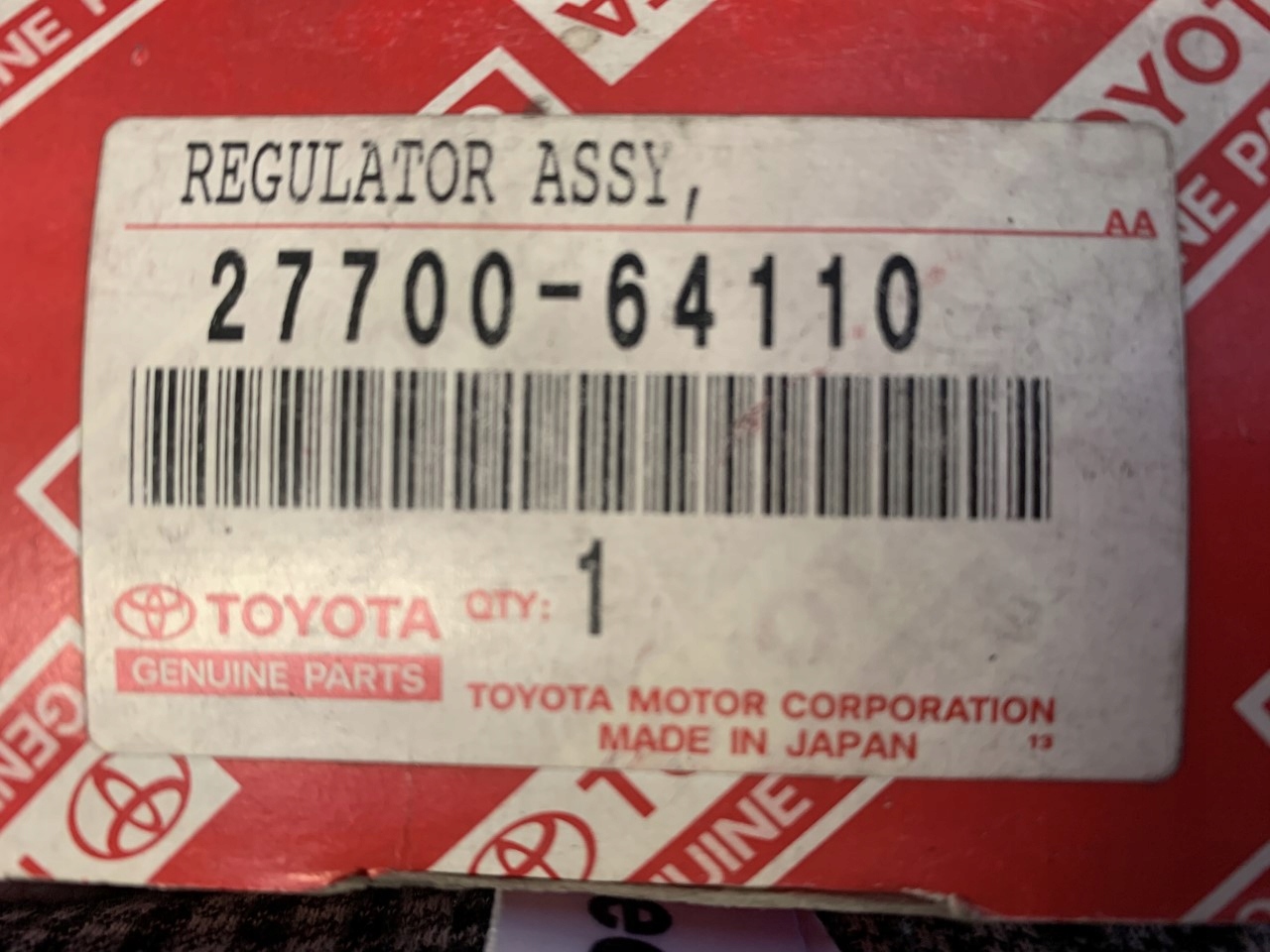 Регулятор napiecia Toyota OE 27700-64110