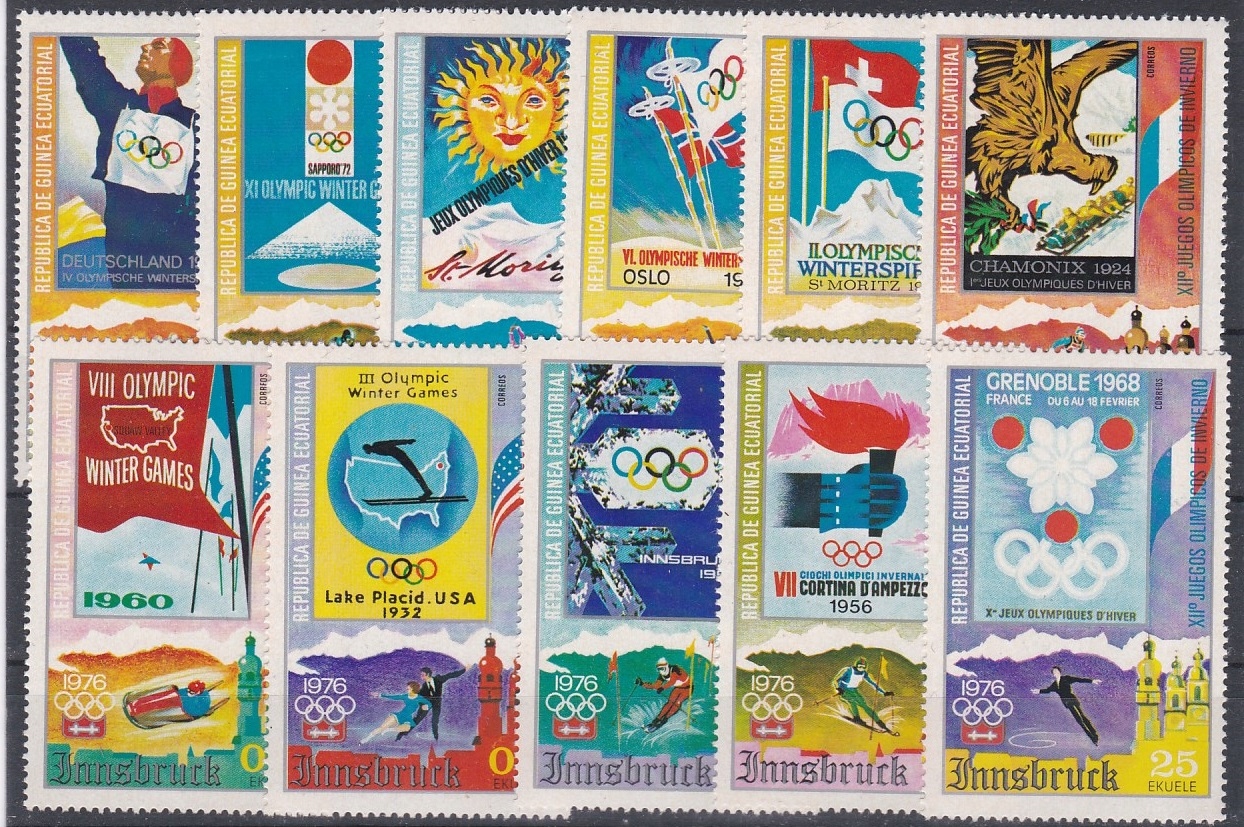 SPORT GWINEA RÓWNIKOWA - znaczki pocztowe, zestaw.