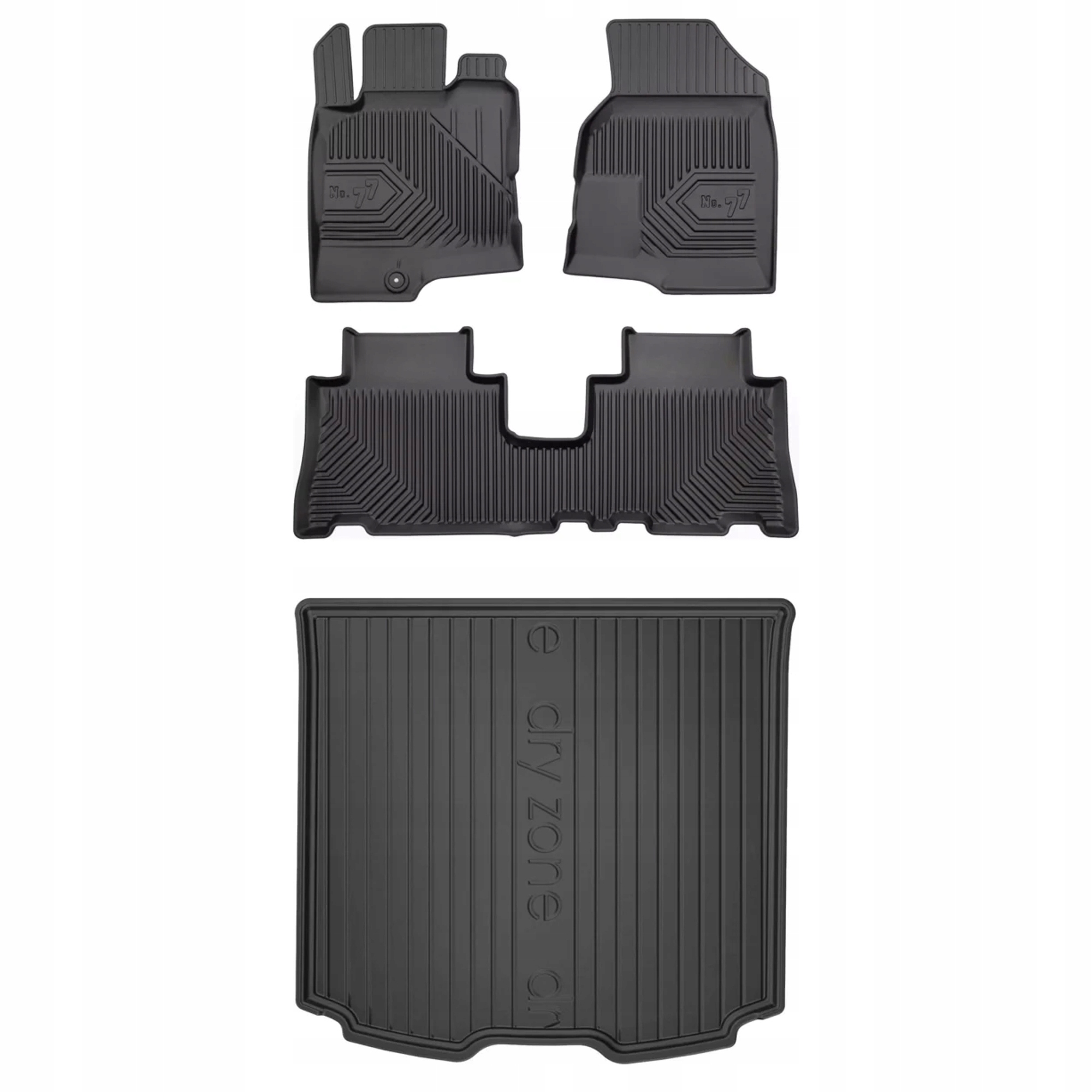 Gumová sada kobercov a rohoží Opel Antara 2006-2017 bez nastaviteľnej výšky