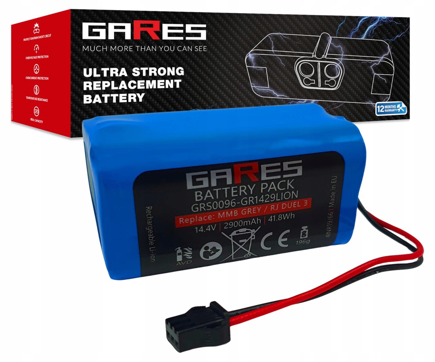 Akumulator Gares do Venga RVC3000 14,4V 2,9Ah