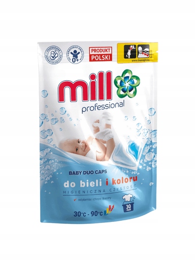 Levně 2x Mill Professional Baby Duo Caps Univerzální Kapsle na praní 30 Kusů