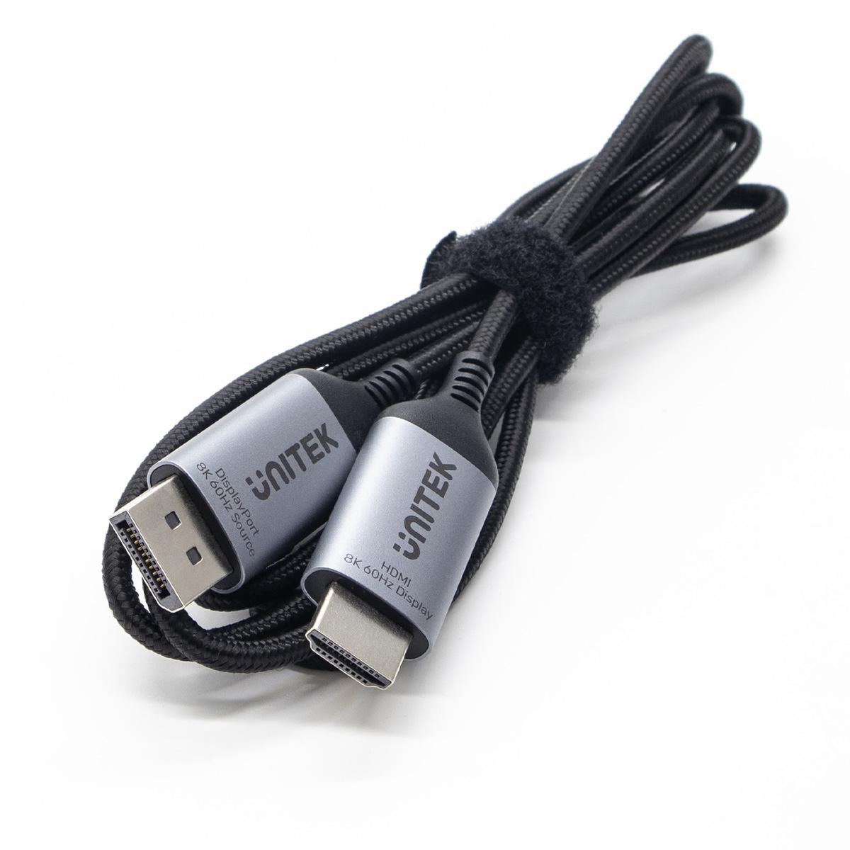 Unitek Kabel DisplayPort 1.4 na Hdmi 2.1, 8K, 1,8 m