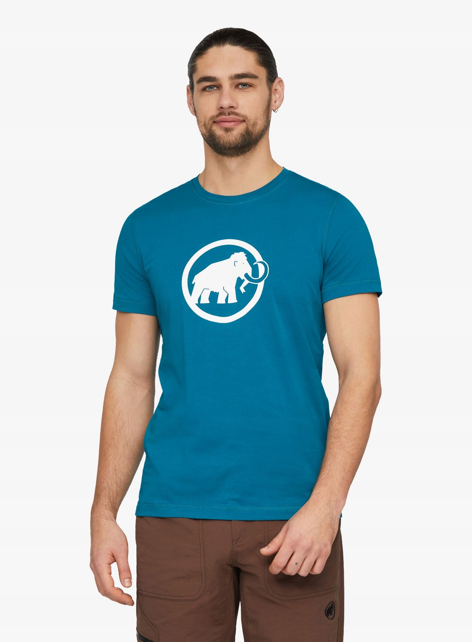 Bavlněné tričko Mammut Core T-Shirt Classic – tmavě tyrkysové XL