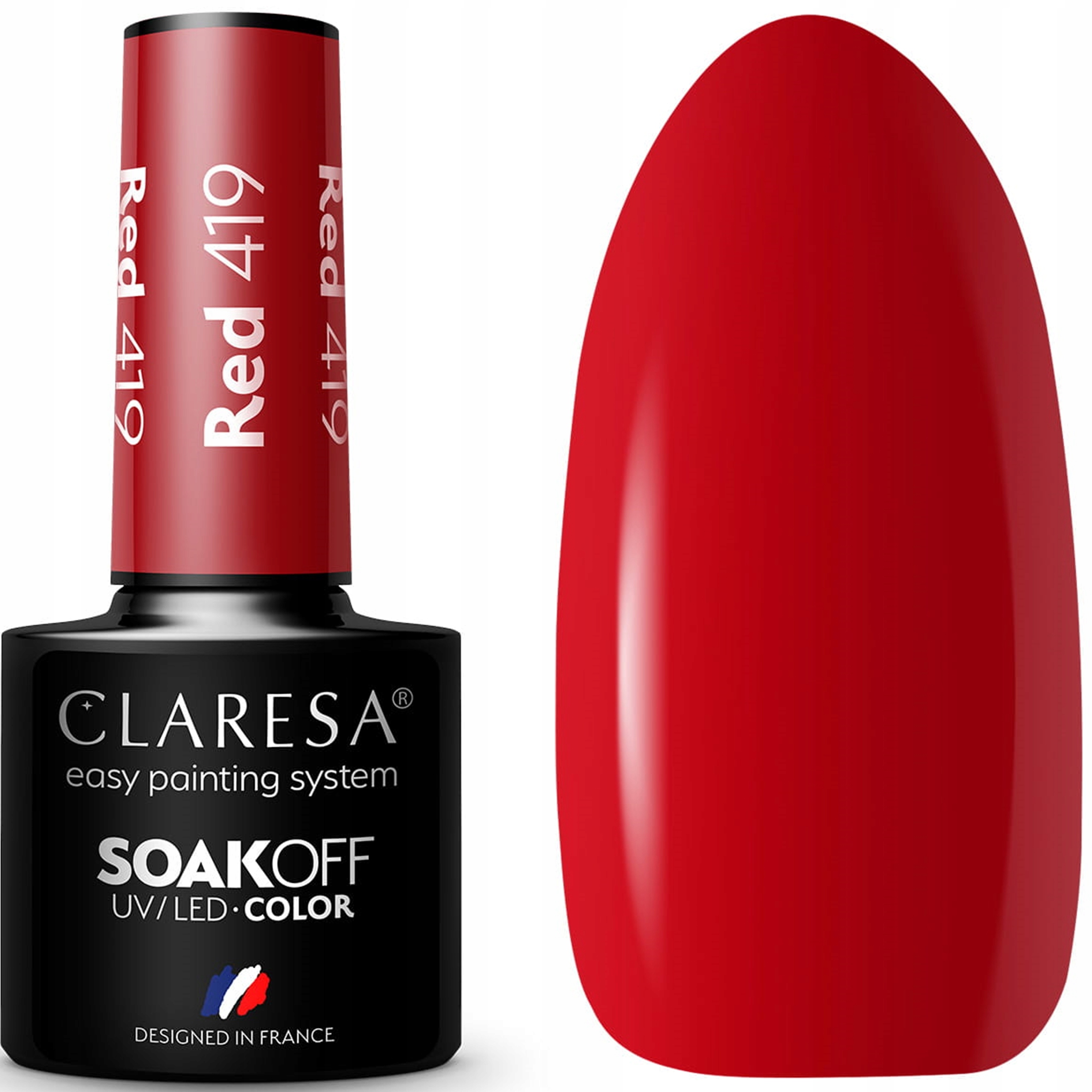 Claresa Lakier Hybrydowy RED 419 5g