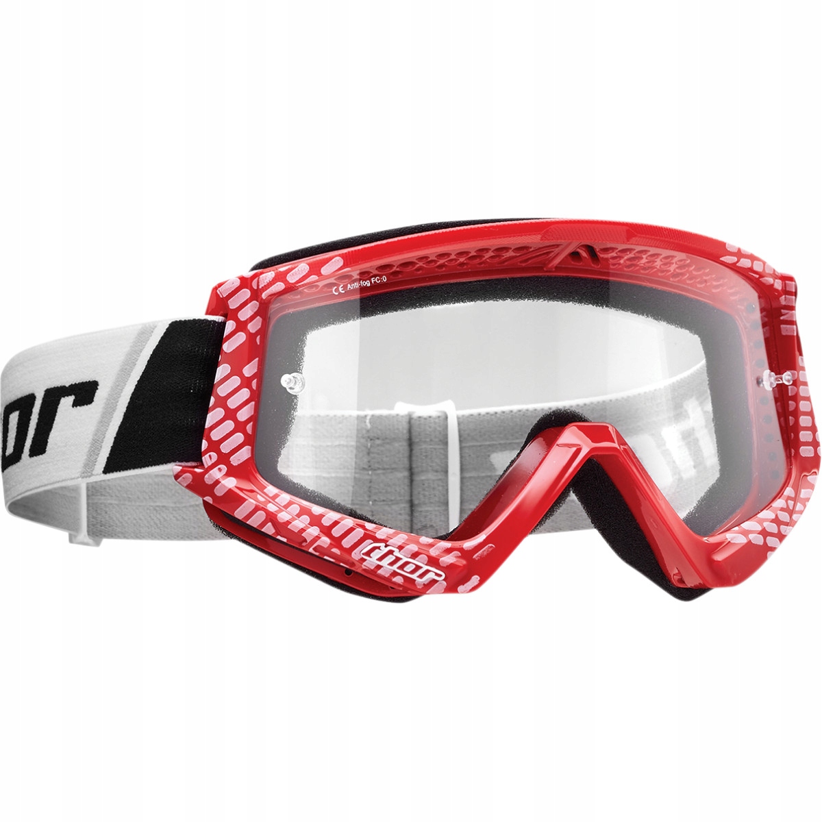 

Thor Gogle Motocyklowe Combat Red/white/blk Cross