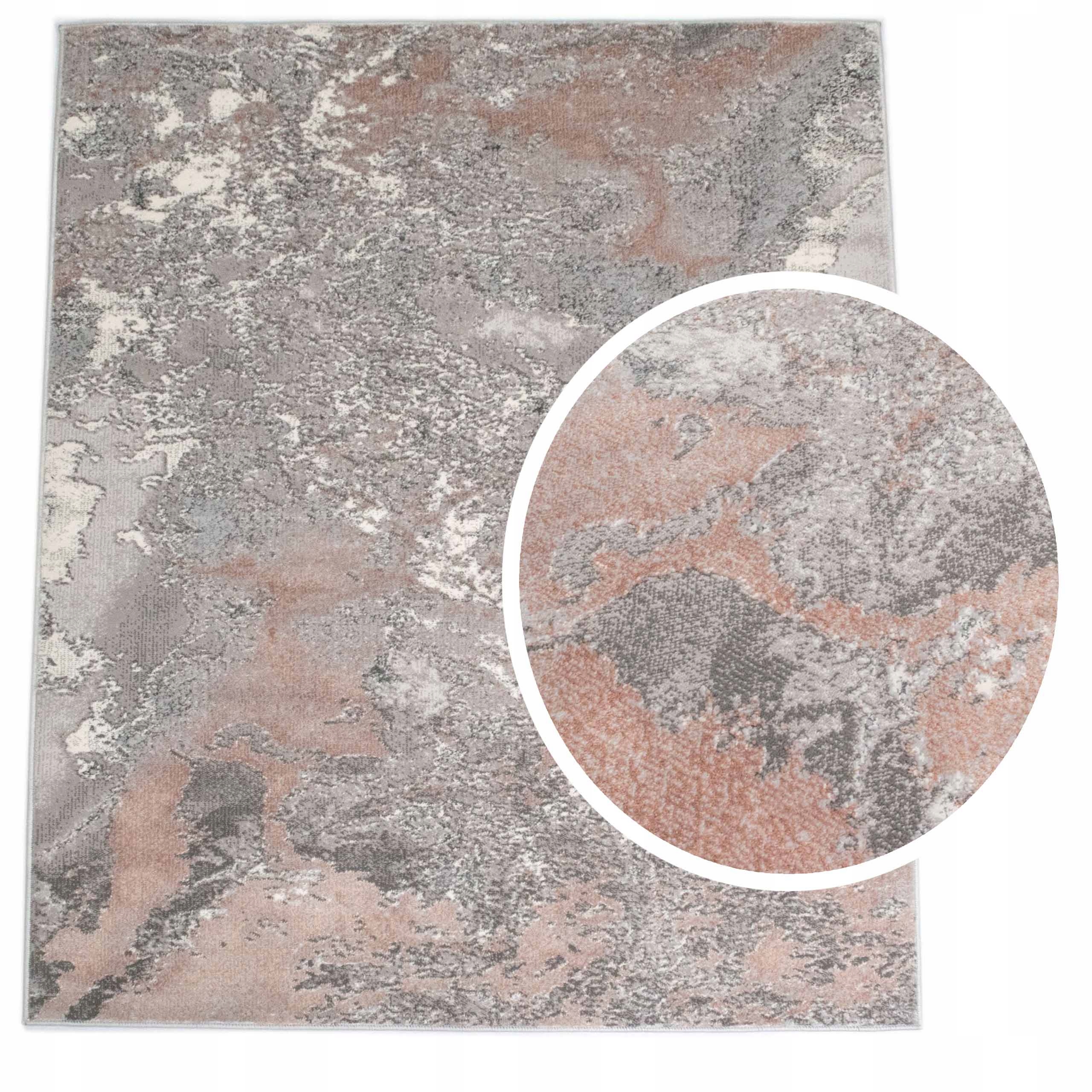 

Modny Dywan 140x200 Pudrowy róż Połysk