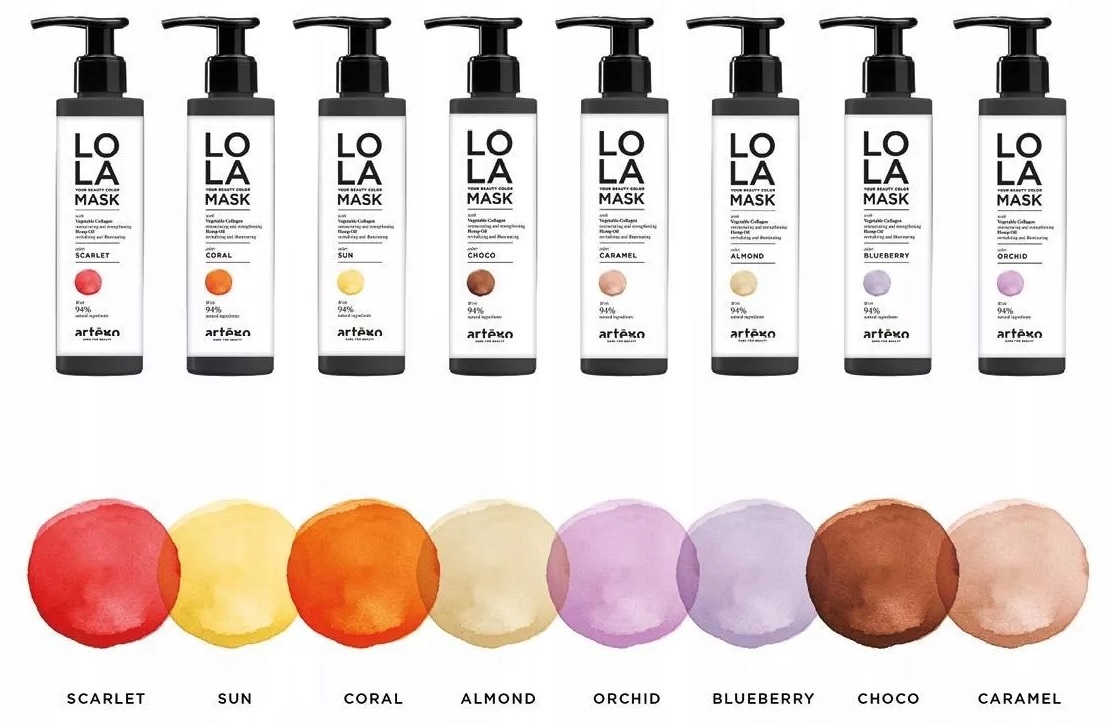 ARTEGO LOLA MASKA TONUJĄCA ALMOND 200ml NATURA 94% Pojemność 200 ml