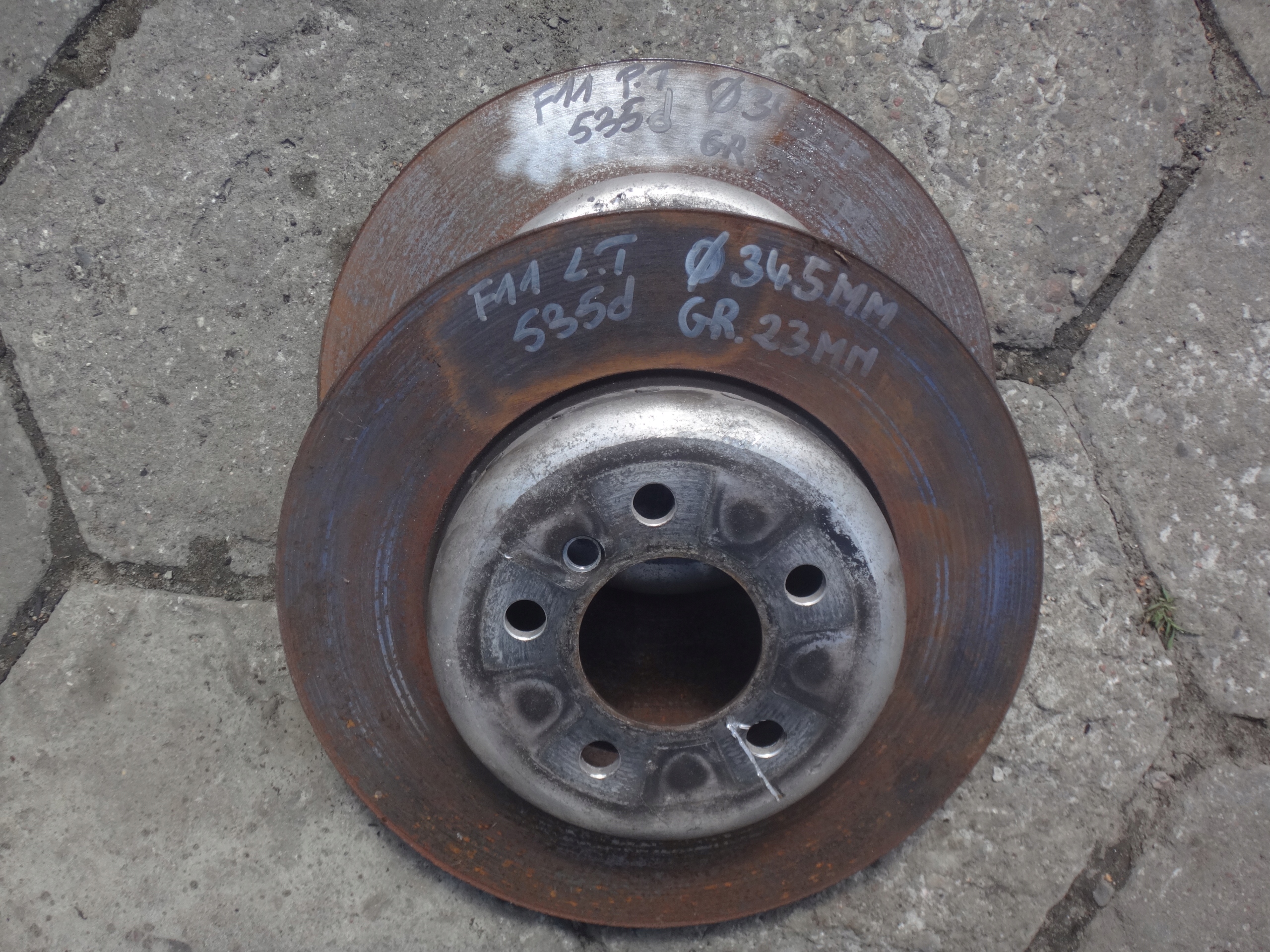 TARCZE PRZÓD PRZEDNIE BMW F01 F02 F06 F10 F11 345 MM