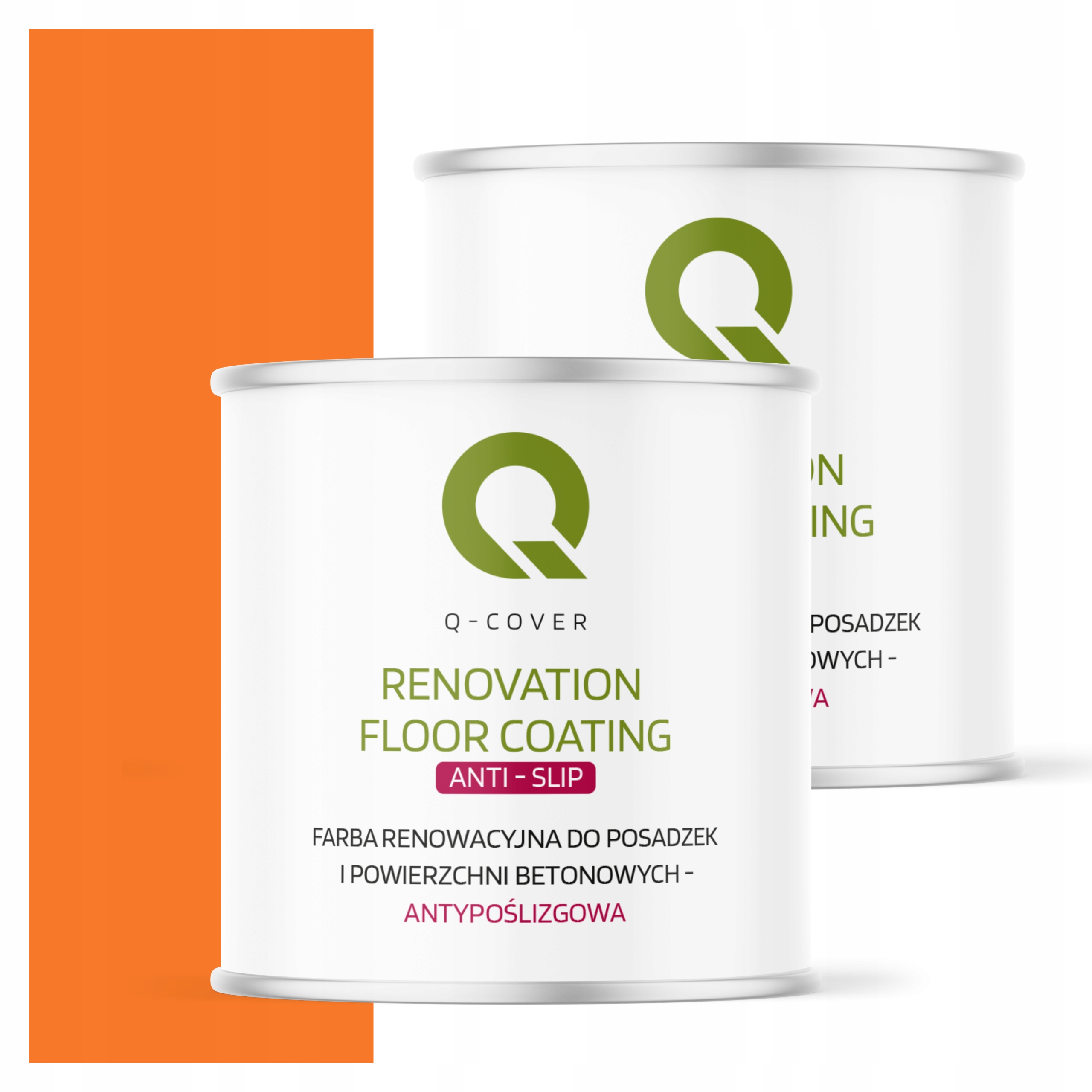 Protišmyková renovačná farba na betón 2,5L Pomaranč Pastel 2003 Mat