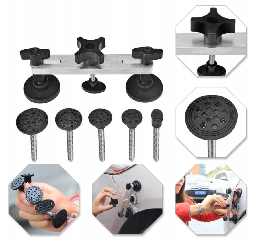 ZESTAW DO USUWANIA WGNIECEN WGNIOTEK KAROSERII PDR Weight with packaging 3 kg