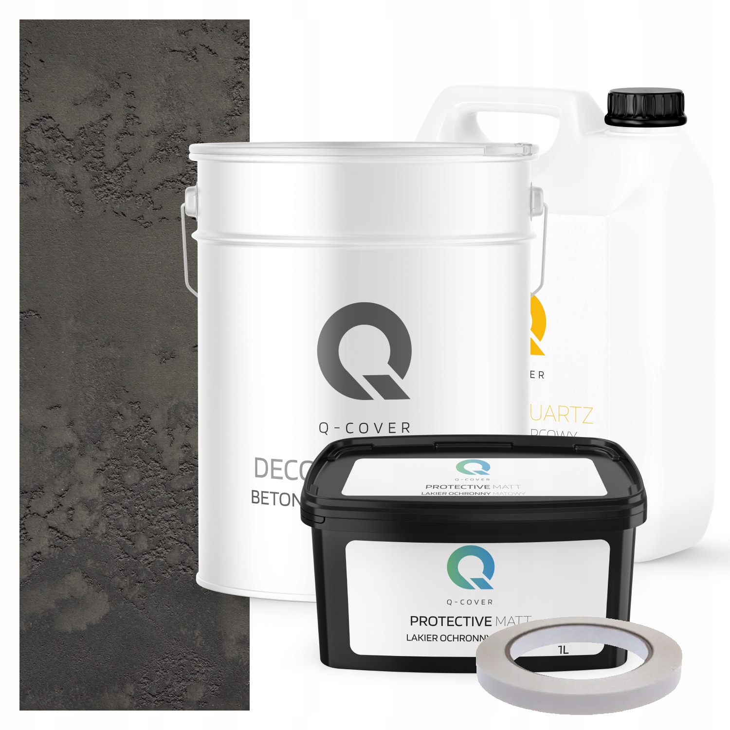 Architektonický Venkovní Beton Set Šedý Tmavý F276 19kg 10m2