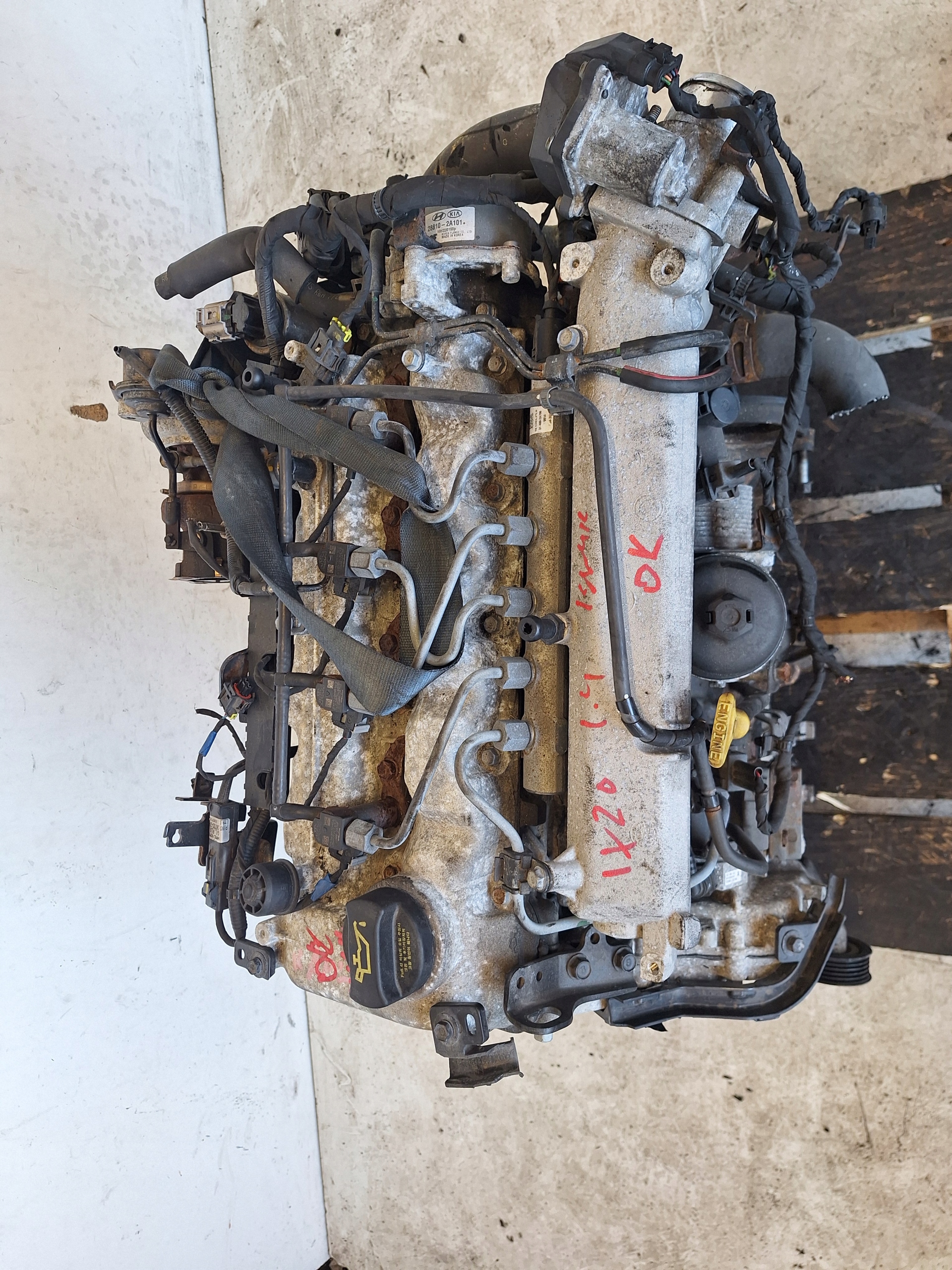 HYUNDAI IX20 10-13 engine 1.4 CRDI 90KM 66KW D4FC EURO 5 DELPHI