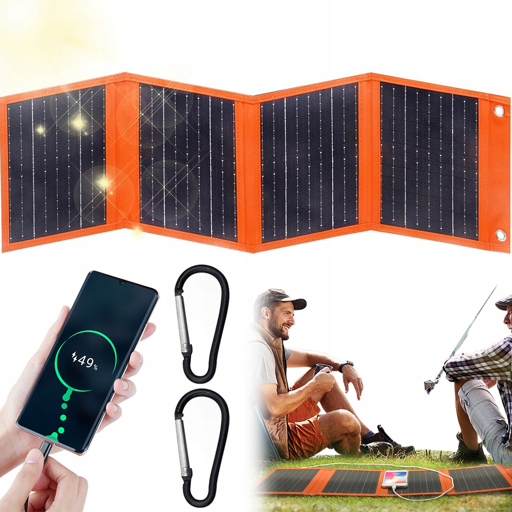 Solární Nabíječka Pro Telefon 25W 5V Skládací Solární Panel IP55