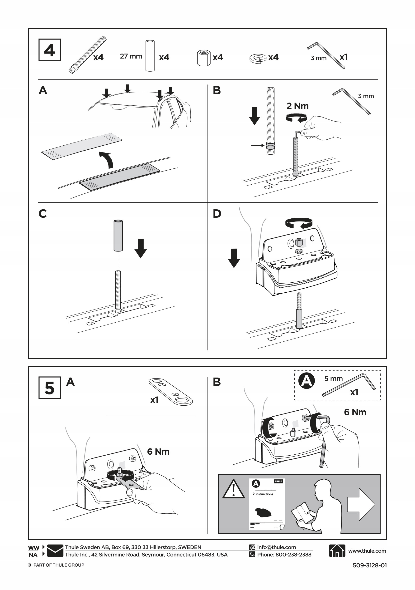 BAGAŻNIK THULE MITSUBISHI OUTLANDER 2013-21 Kształt belki aerodynamiczne