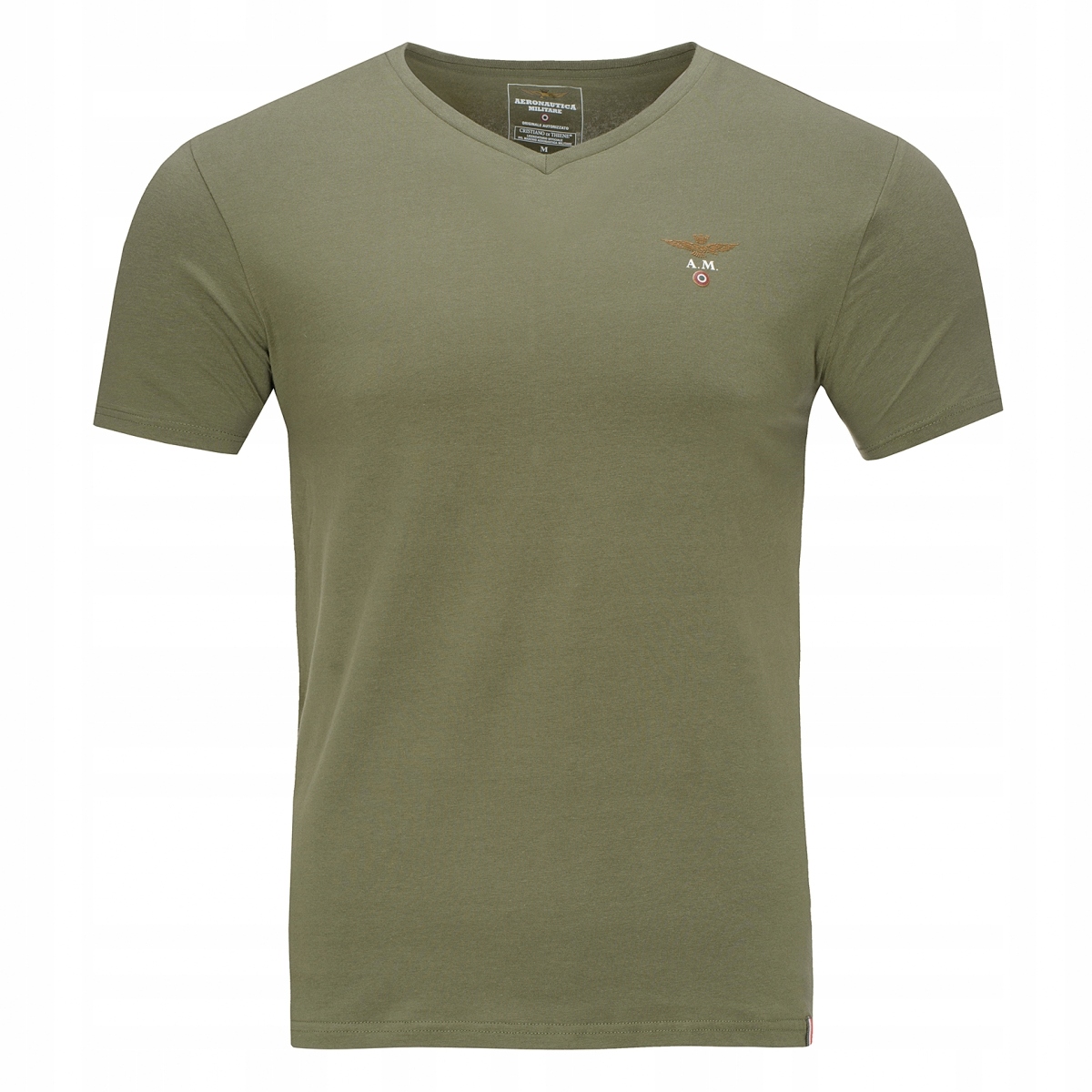 

Aeronautica Militare khaki t-shirt męski v-neck XL