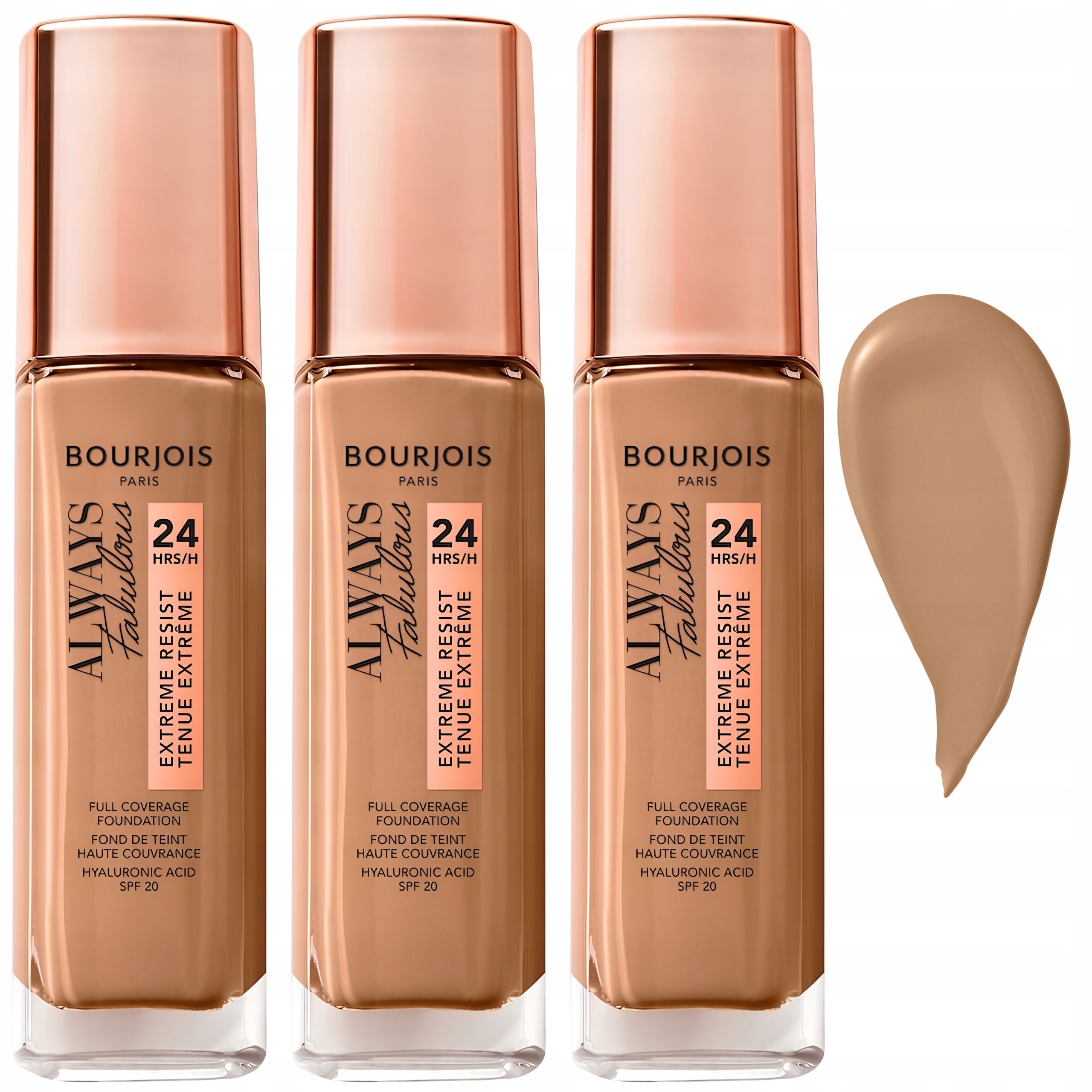 3 x Bourjois Podkład Always Fabulous 420 30 ML