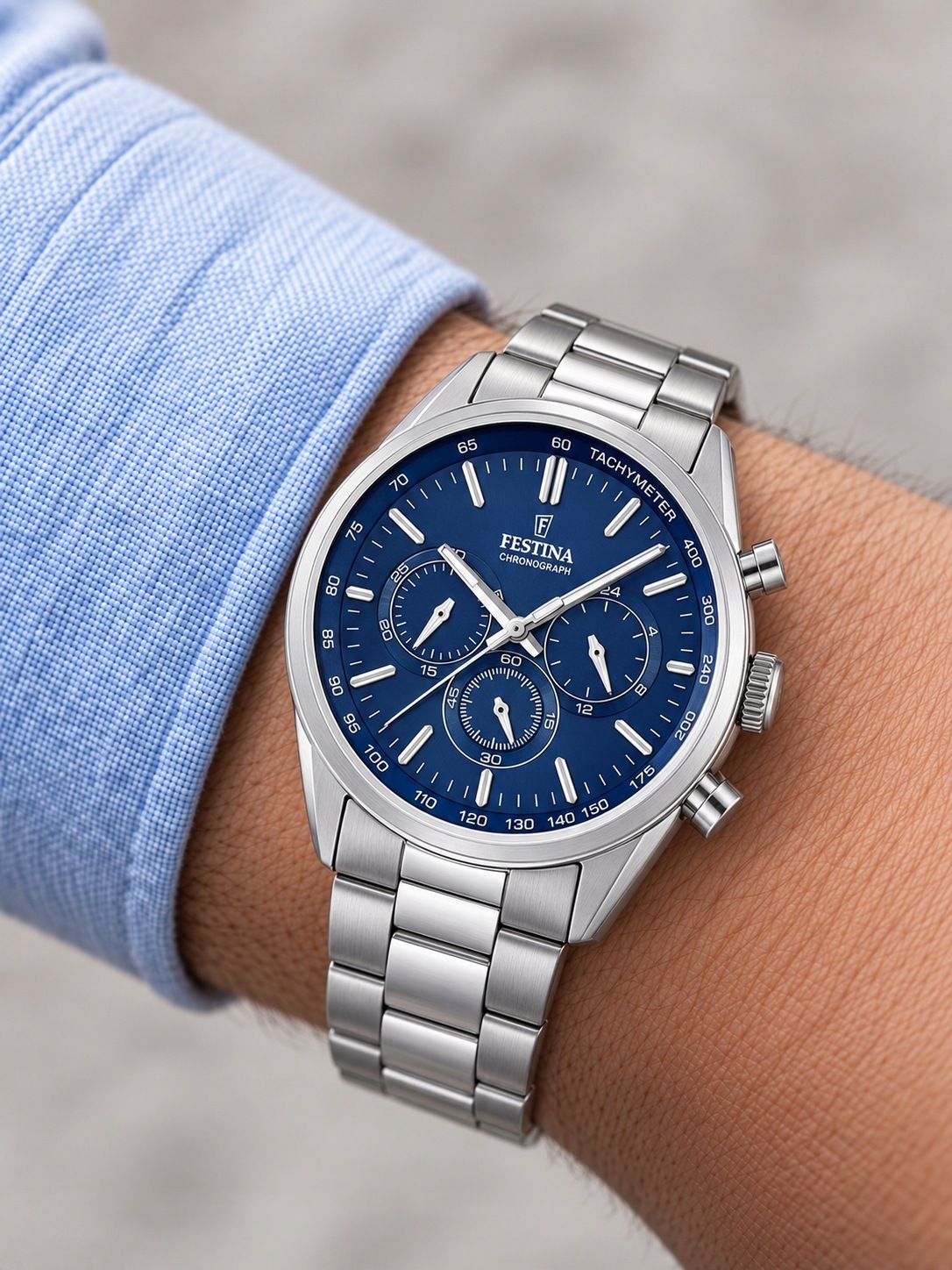 Pánské Hodinky Festina Timeless Chrono F16820/2 43,50 mm 5ATM