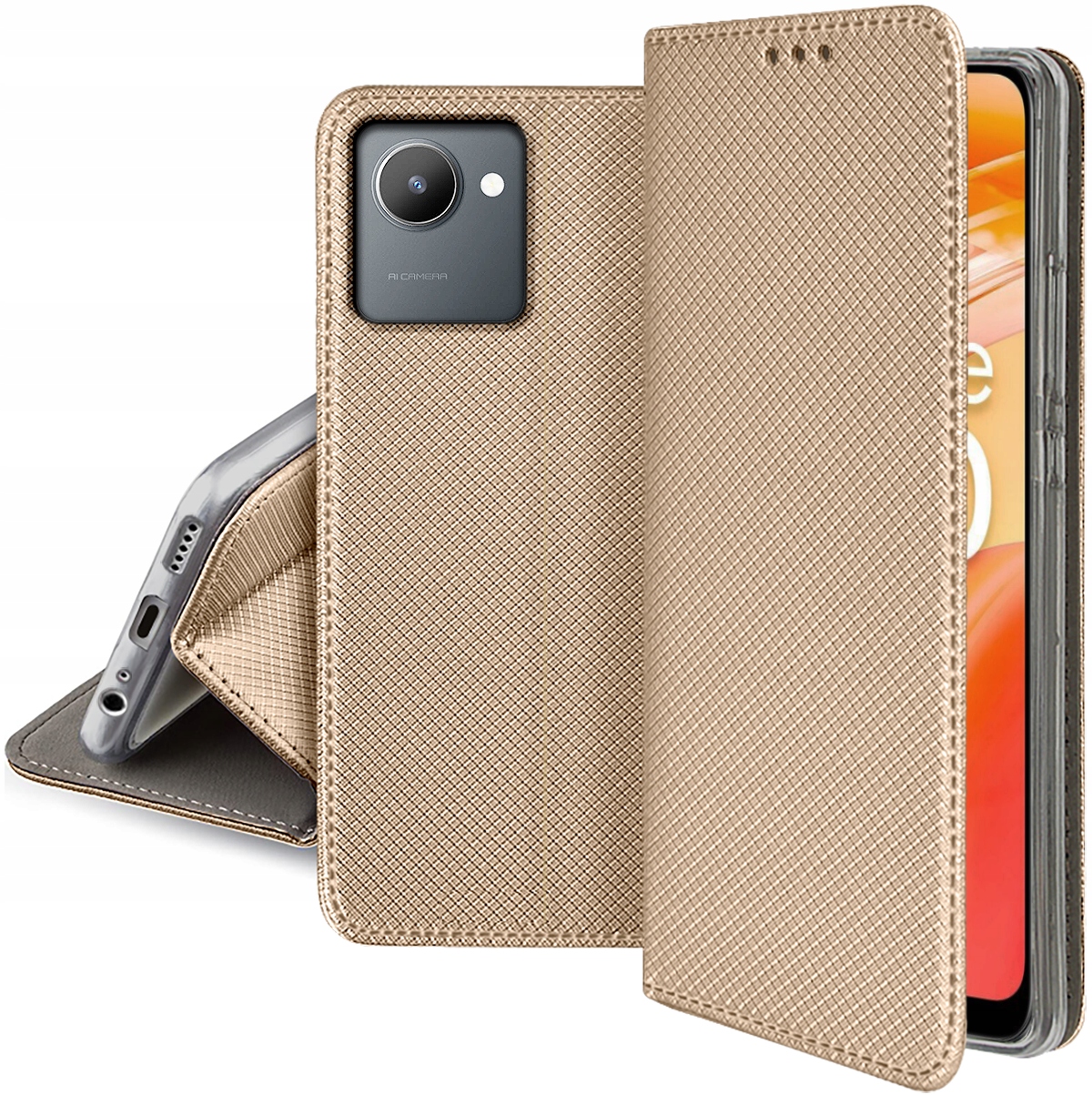 

Etui S-Magnet Case Szkło 9H do Realme C30