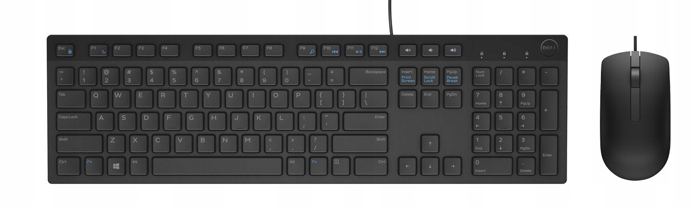 Dell Klawiatura KB216 Mysz MS116 Usb Czarna
