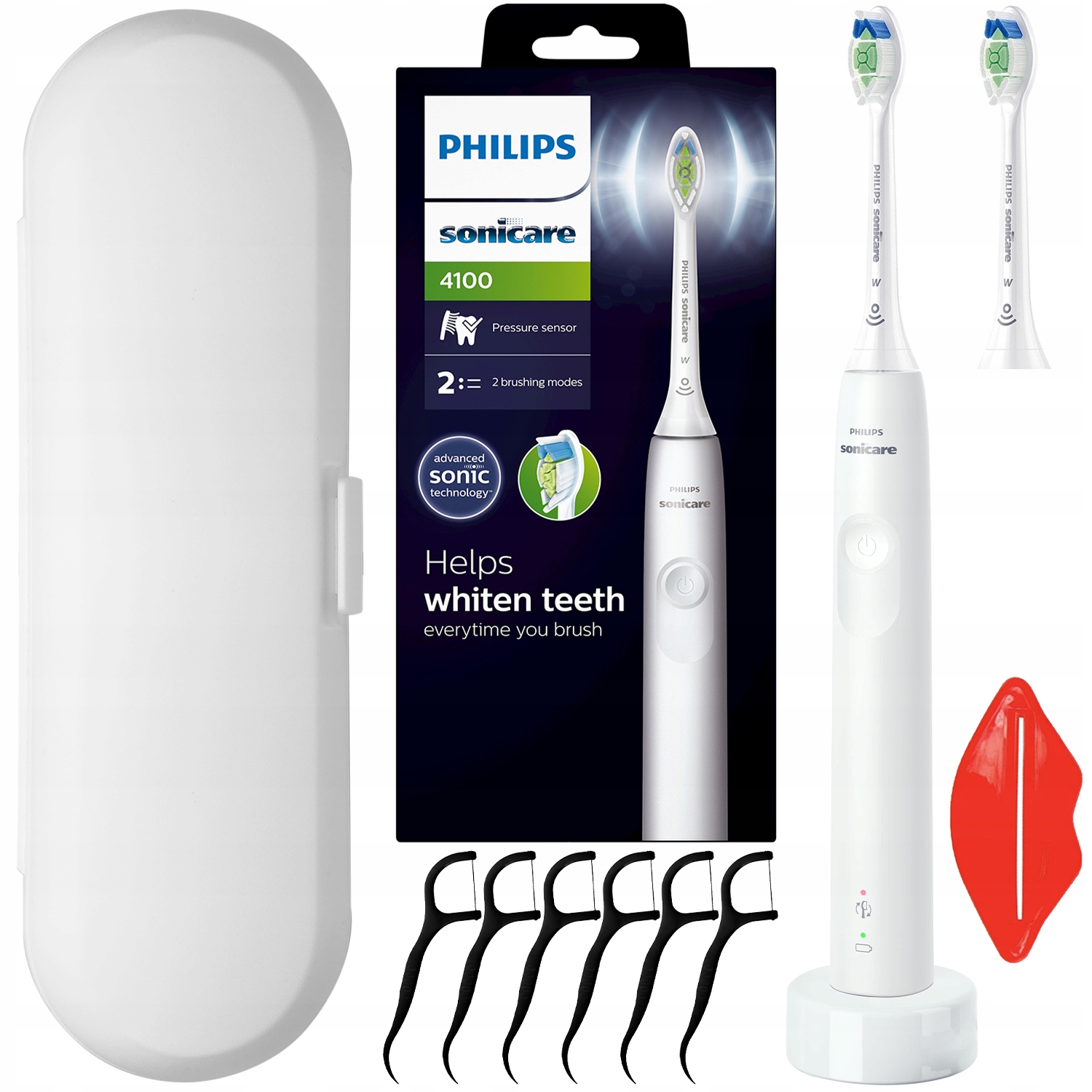 Szczoteczka Soniczna Do Zębów Philips Sonicare HX3681/33 Biała 2x Końcówka