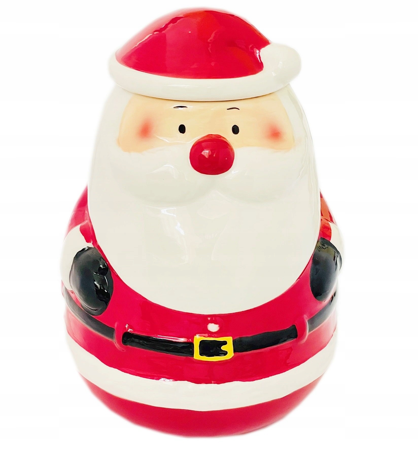 

Świąteczny Pojemnik Ceramiczny 1,5l Słoik Mikołaj