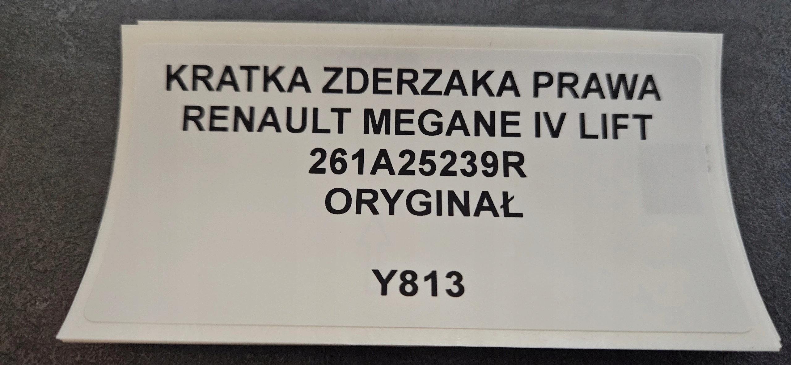 grid of a bumper right RENAULT MEGANE IV LIFT
