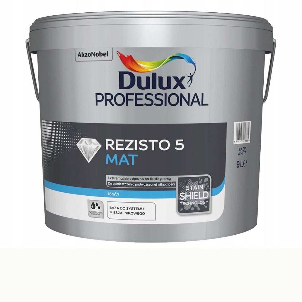 Barva Professional Dulux Rezisto 5 4,44L Designová bílá