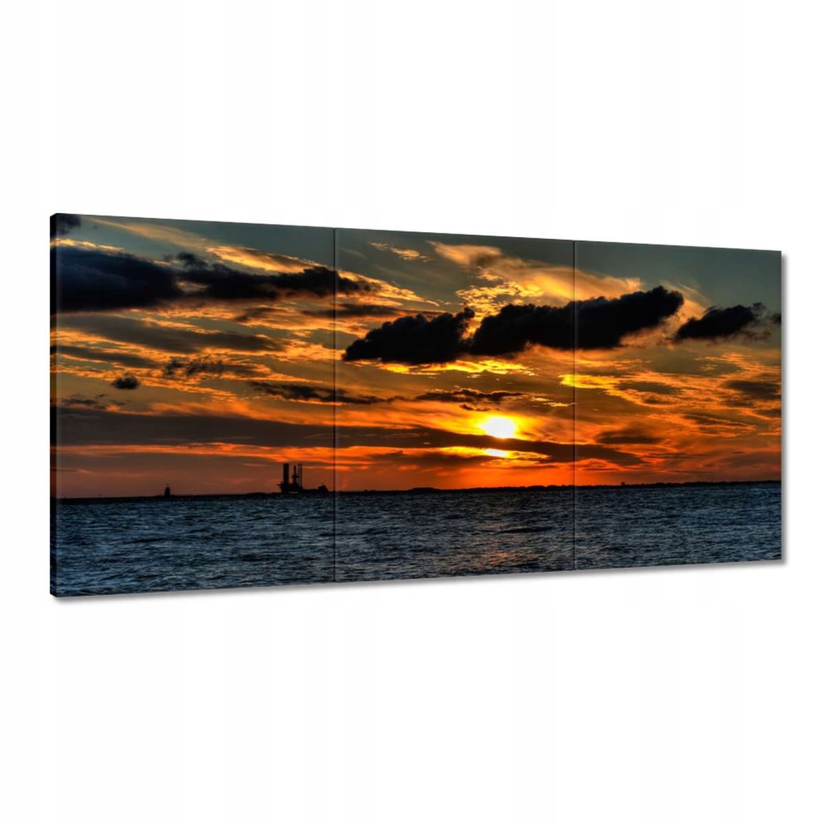 Obrazy 180x90 Západ slnka nad morom