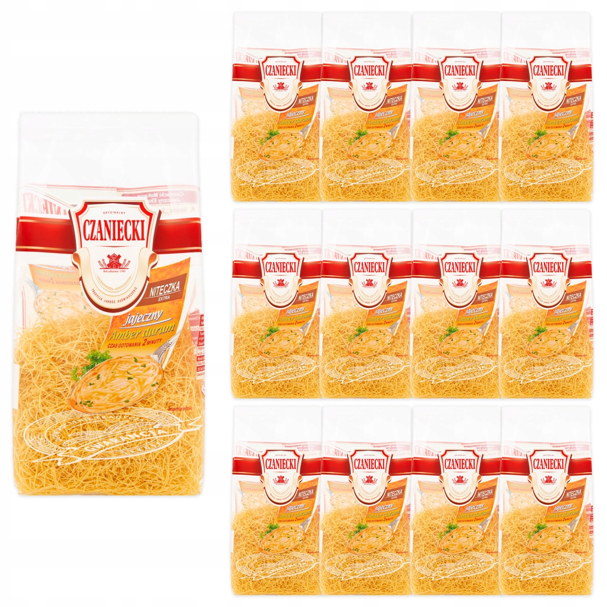 Levně Czaniecki Amber Durum Těstoviny 250 g 12 kusů