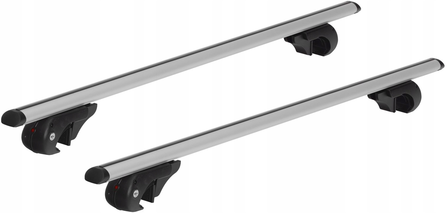AZILO EMC Alu Basic 120 BAGAŻNIK DACHOWY ALUMINIOWY NA RELINGI Z ZAMKAMI Model EMC Alu Basic 120