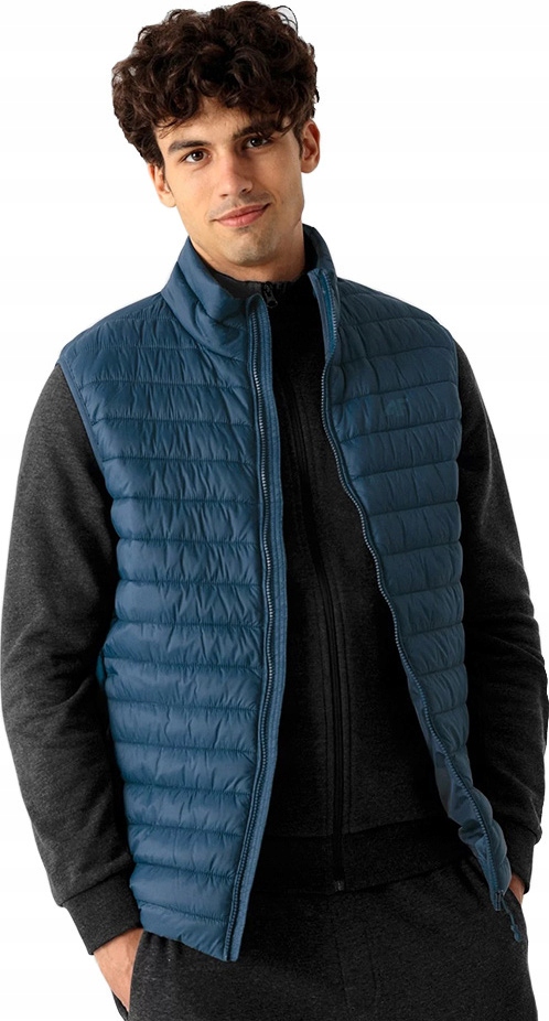 Pánská Vesta 4F Modrá H4Z21 KUMP001 30S, velikost M