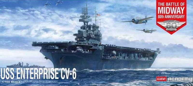 Academy 14409 1:700 Uss Enterprise CV-6