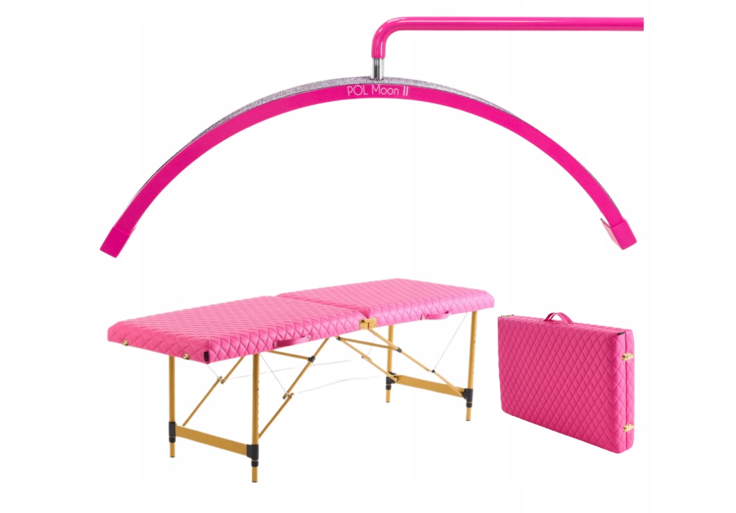 Kosmetická Led podlahová lampa Pink Kosmetické lůžko pro styling řas