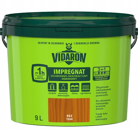 

Vidaron Impregnat Ogrodowy 9L R02 Teak