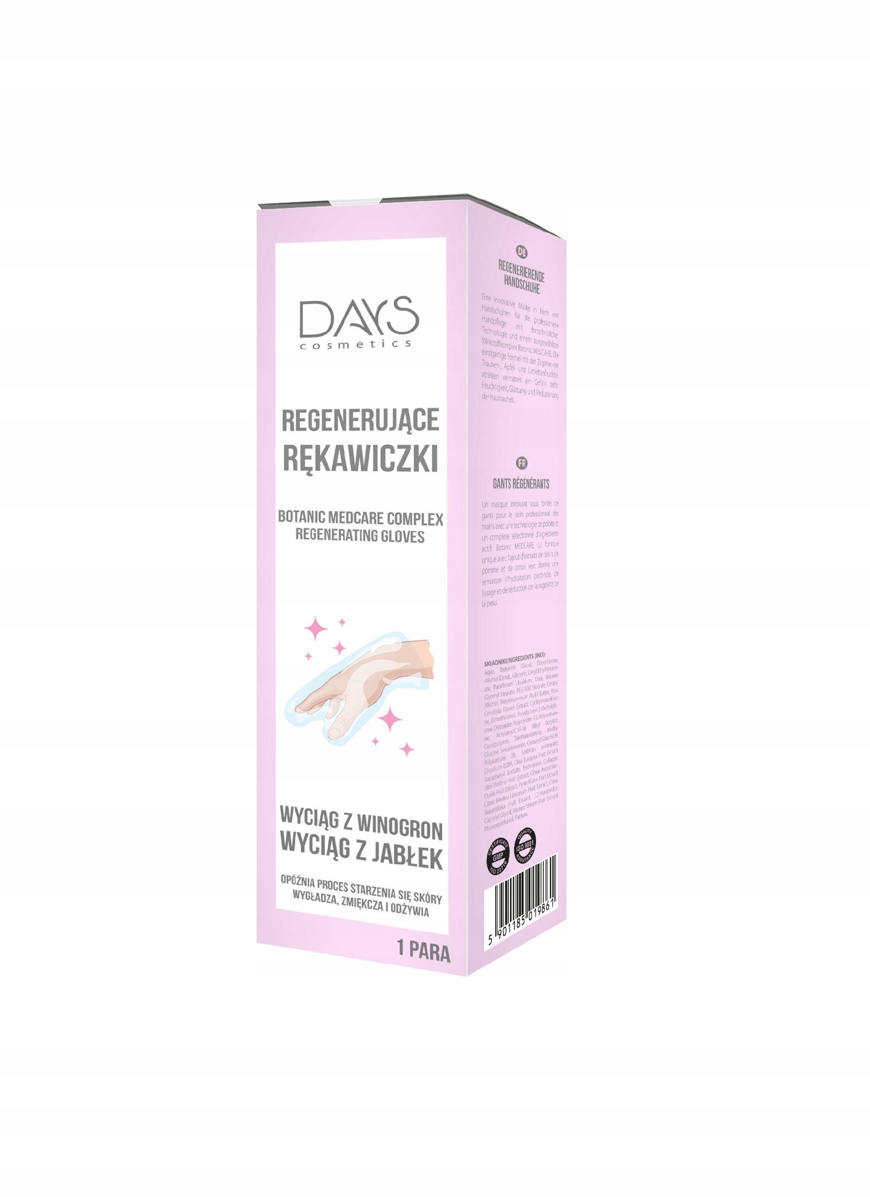 DAYS COSMETICS Rękawiczki regenerujące do rąk - 1 para