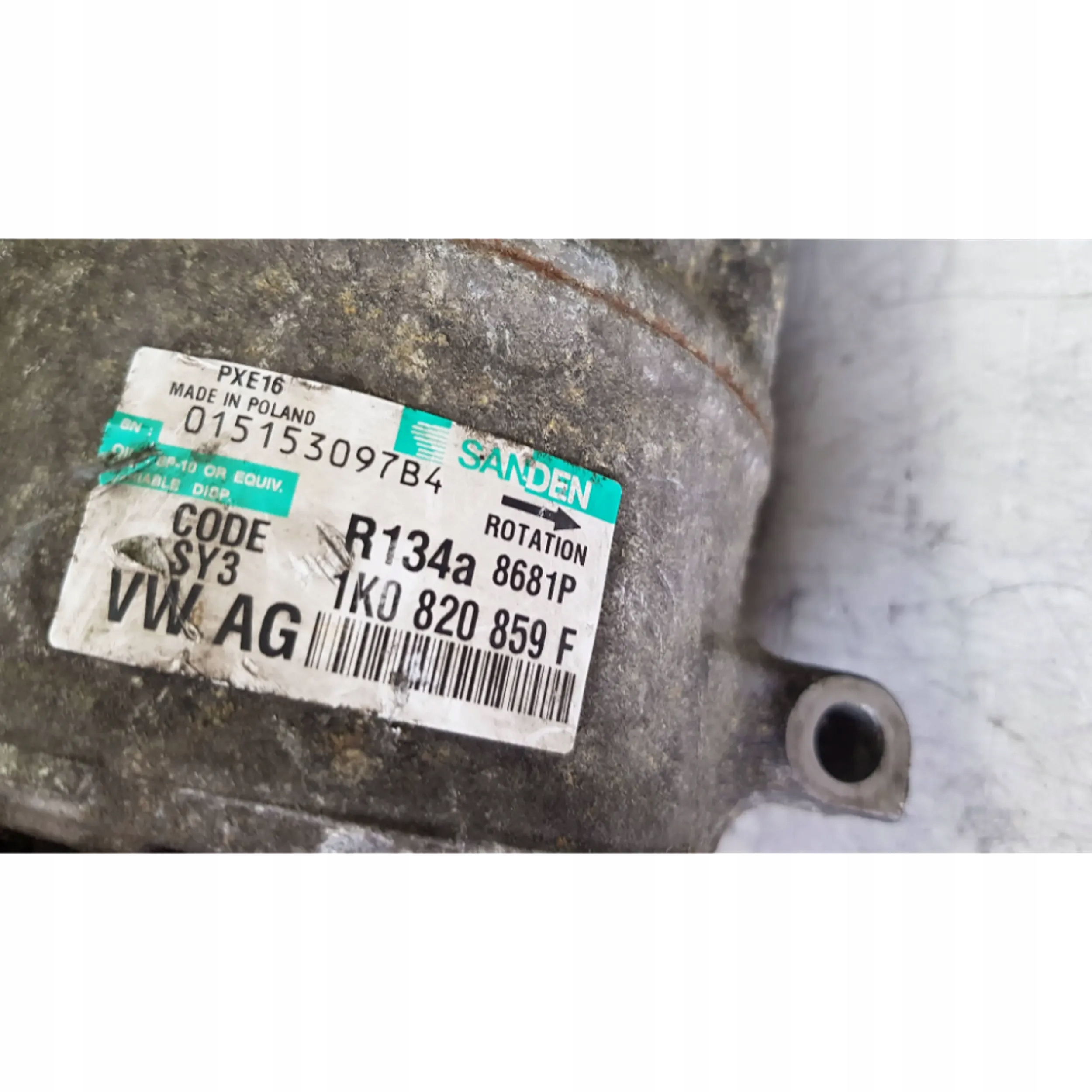 compressor; compressor of the air conditioning 1K0820859f AUDI A3 8P GOLF V VI LEON