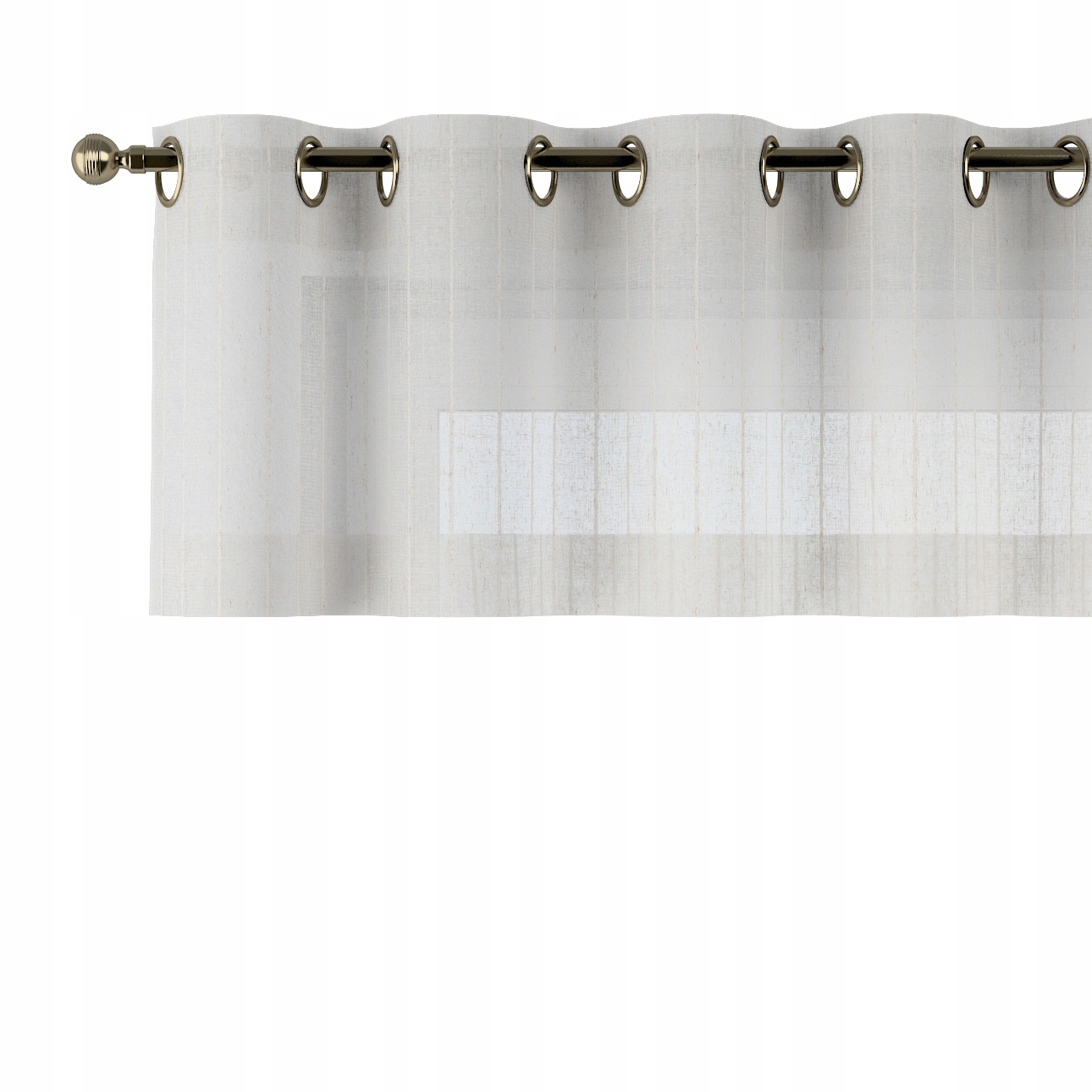 Lambrequin na kolieskach 260 x 40 cm, hnedý