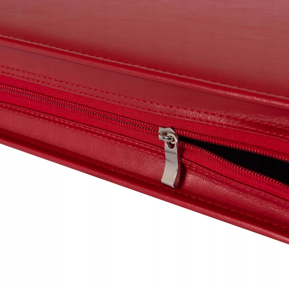 Biwuar skórzany aktówka na dokumenty czerwony A4 - Tizano BW05 Materiał dominujący skóra naturalna