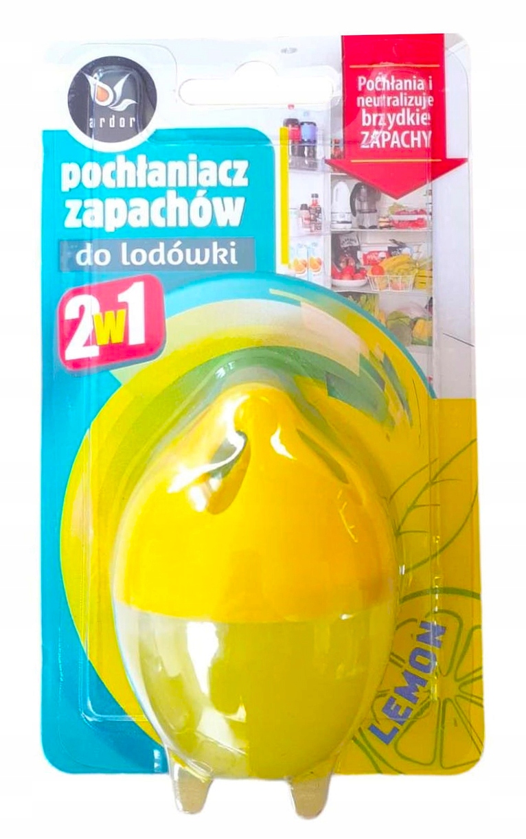 

Pochłaniacz zapachów do lodówki Cytryna 30g 2W1