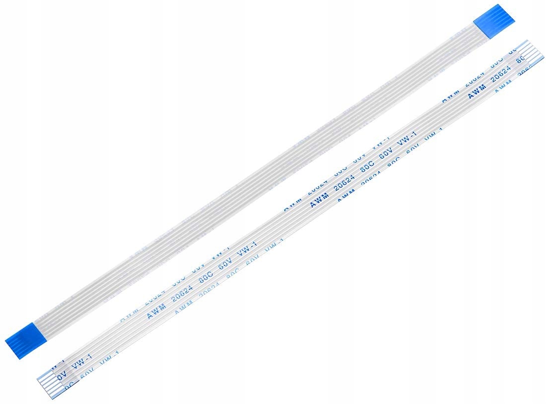 ELASTYCZNA TAŚMA KABLOWA FFC FPC RIBBON CABLE 6PIN RASTER 1.0MM 15CM TYP A Kod producenta KBR Games T052