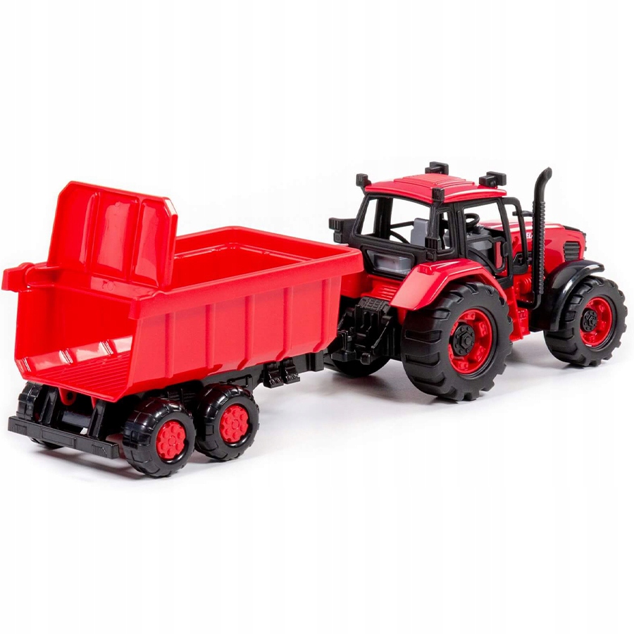 TRAKTOR POLESIE BELARUS Z PRZYCZEPĄ MASZYNĄ ROLNIC Model 91321