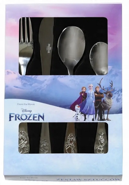 

Sztućce 4 Dziecięce Frozen Kraina Lodu Elsa Olaf