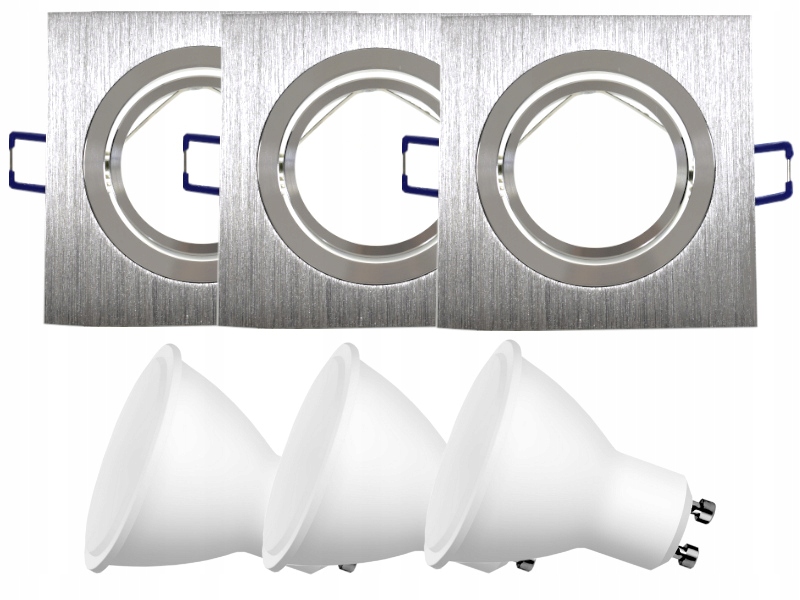 

Zestaw Oprawki Sufitowe Halogen 3x +Żarówki 1,5W